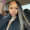 Upgrade Ali Coco 13x4 13x6 Highlight Wig Human Hair Blonde Colored Lace Front Wigs PrePlucked Highlight Blonde Human Hair Wigs - Image 2